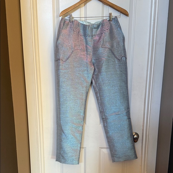 Shimmering Bluebusa Iridescent Pants SzL - Picture 2 of 10